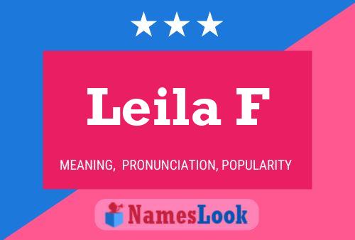 Leila F Name Poster