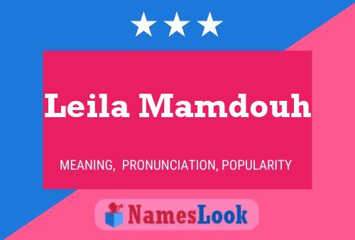 Leila Mamdouh Name Poster