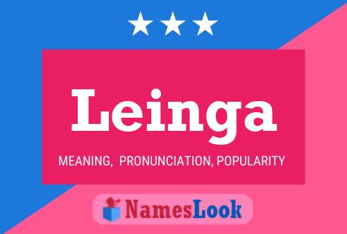 Leinga Name Poster