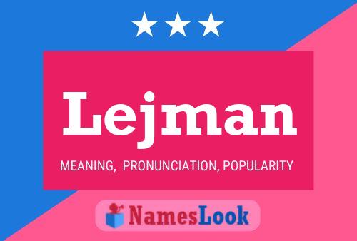 Lejman Name Poster