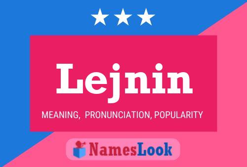 Lejnin Name Poster