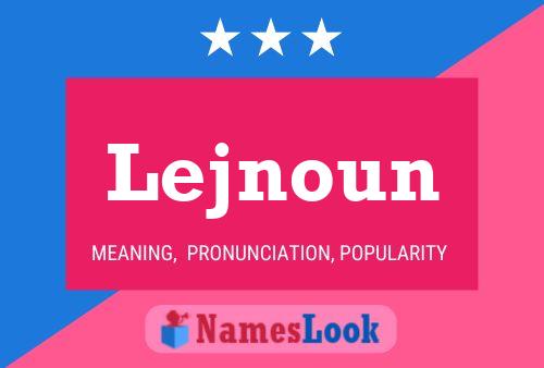 Lejnoun Name Poster