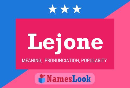 Lejone Name Poster