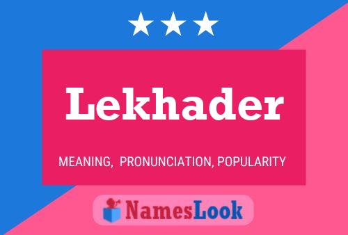 Lekhader Name Poster