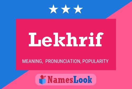 Lekhrif Name Poster