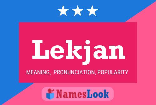 Lekjan Name Poster