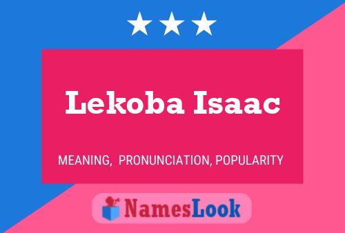 Lekoba Isaac Name Poster