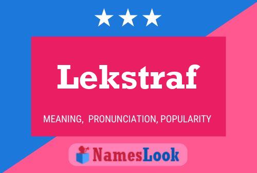 Lekstraf Name Poster