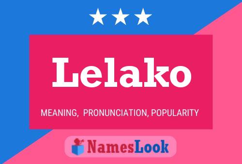 Lelako Name Poster