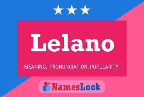 Lelano Name Poster