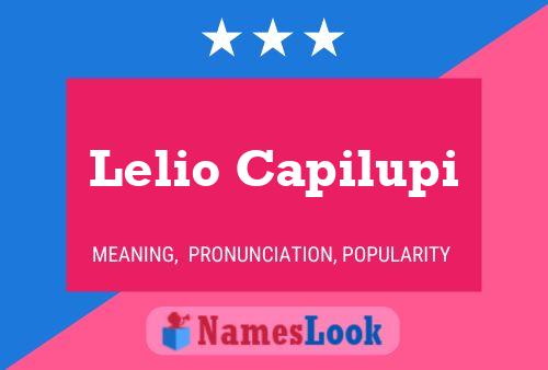 Lelio Capilupi Name Poster