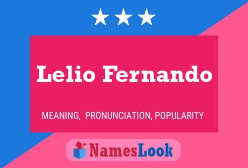 Lelio Fernando Name Poster