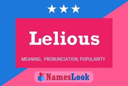 Lelious Name Poster