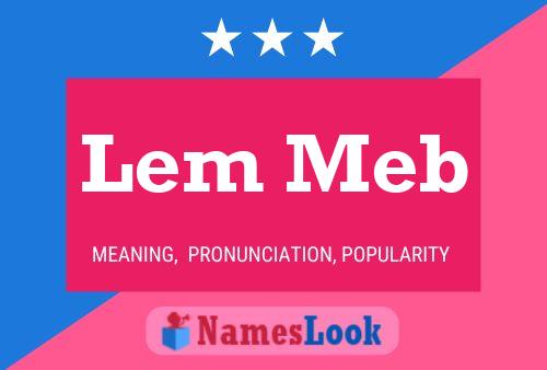 Lem Meb Name Poster