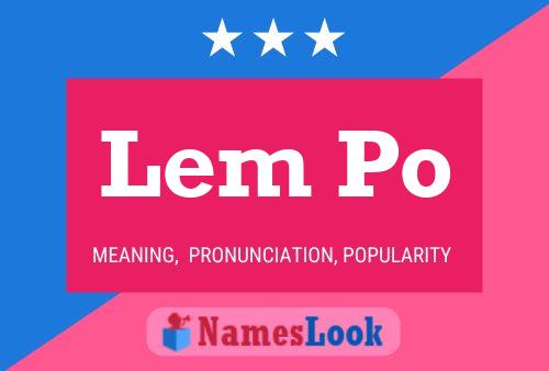 Lem Po Name Poster