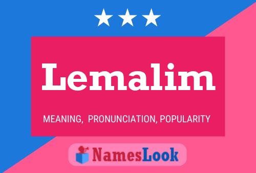 Lemalim Name Poster