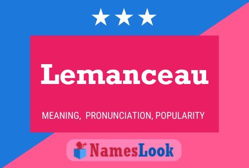 Lemanceau Name Poster