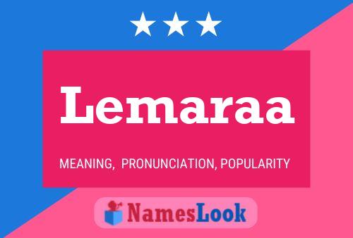 Lemaraa Name Poster