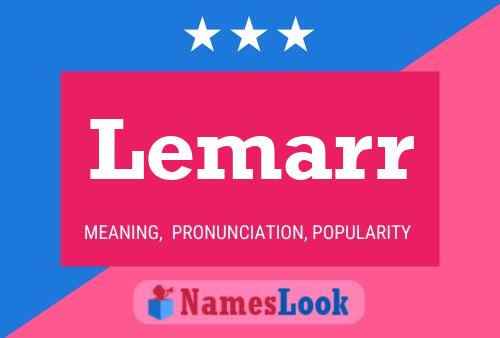 Lemarr Name Poster