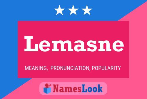 Lemasne Name Poster