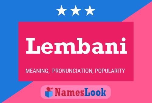 Lembani Name Poster