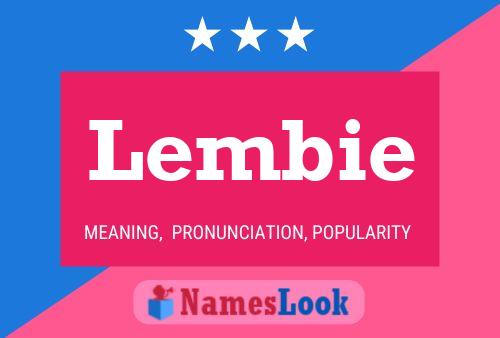 Lembie Name Poster