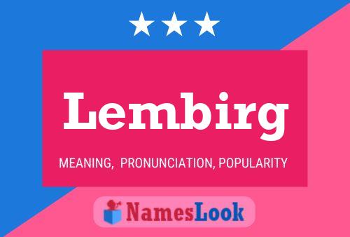 Lembirg Name Poster