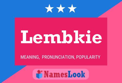 Lembkie Name Poster