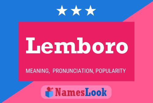 Lemboro Name Poster