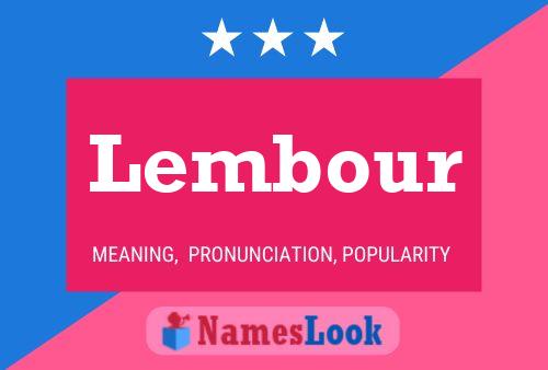 Lembour Name Poster