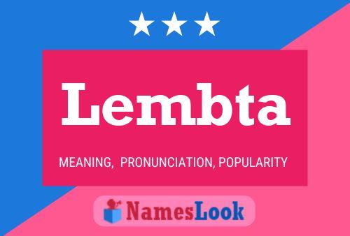 Lembta Name Poster