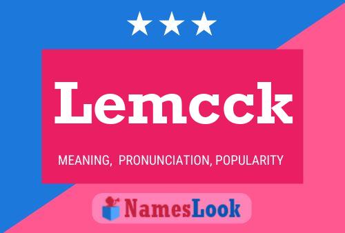 Lemcck Name Poster