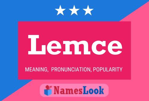 Lemce Name Poster