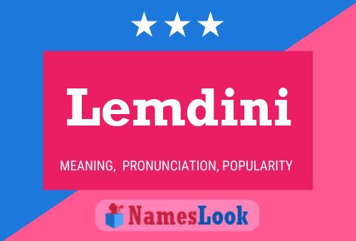 Lemdini Name Poster