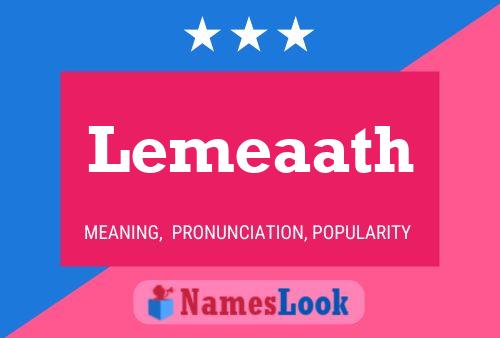 Lemeaath Name Poster