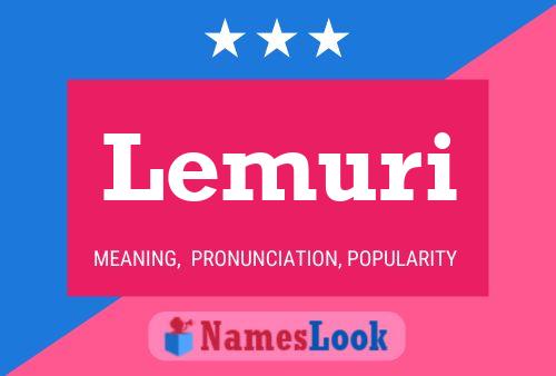 Lemuri Name Poster