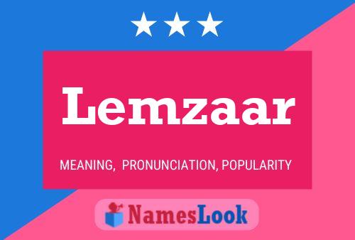 Lemzaar Name Poster