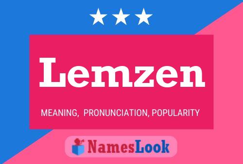 Lemzen Name Poster