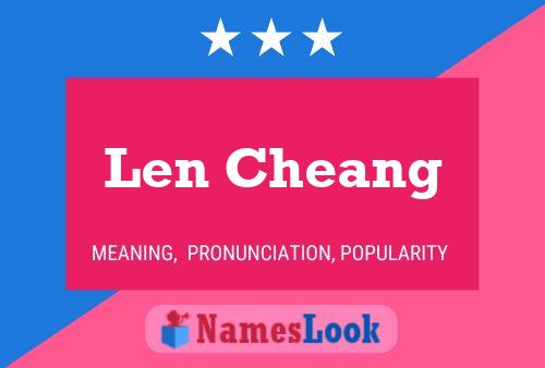 Len Cheang Name Poster