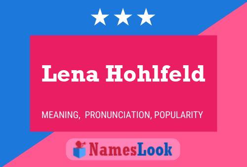 Lena Hohlfeld Name Poster