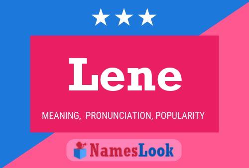 Lene Name Poster