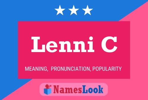 Lenni C Name Poster