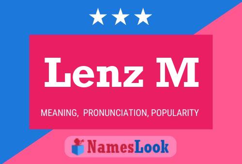 Lenz M Name Poster