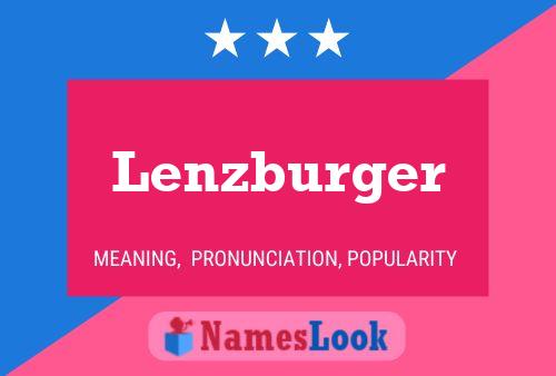 Lenzburger Name Poster