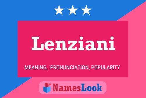 Lenziani Name Poster