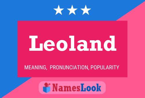 Leoland Name Poster