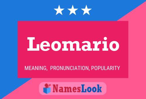 Leomario Name Poster