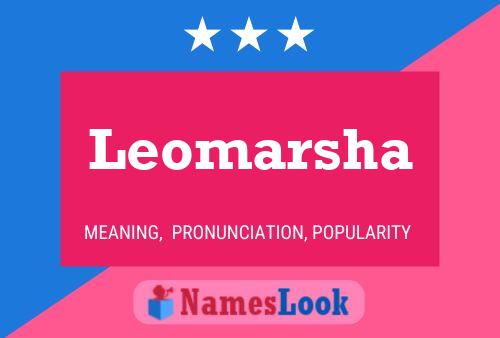 Leomarsha Name Poster