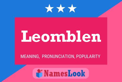 Leomblen Name Poster