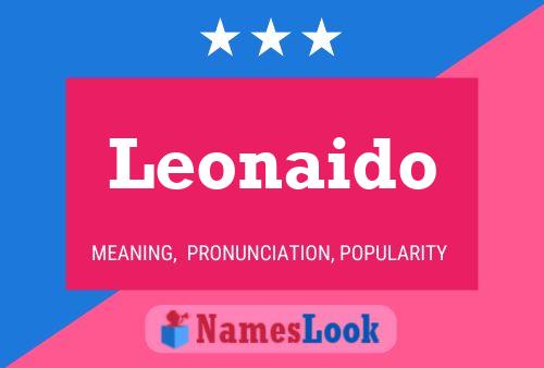 Leonaido Name Poster